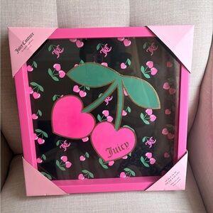 Juicy Couture Pink and Green Cherry wall Art